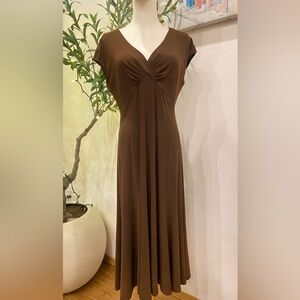 Jones Wear Chocolate Brown Dress